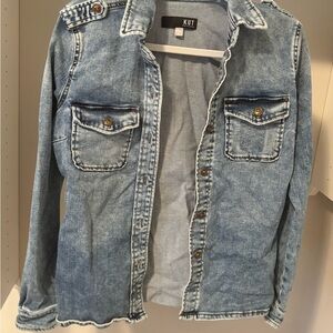 Kut from the Kloth Blue Button Down Shirt